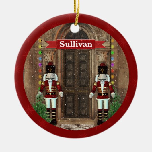 Nutcracker First Christmas Zuhause Custom Ornament (Vorne)