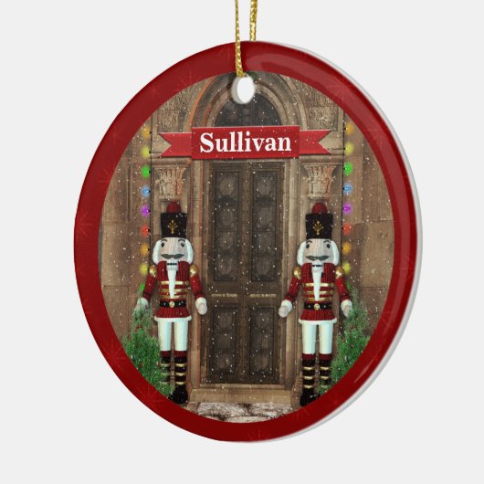 Nutcracker First Christmas Zuhause Custom Ornament (Links)