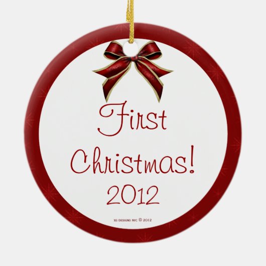 Nutcracker First Christmas Zuhause Custom Ornament (Hinten)