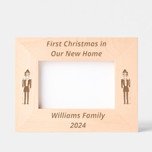 Nutcracker First Weihnachten Weihnachten Weihnacht Geätzte Rahmen (Vorderseite)