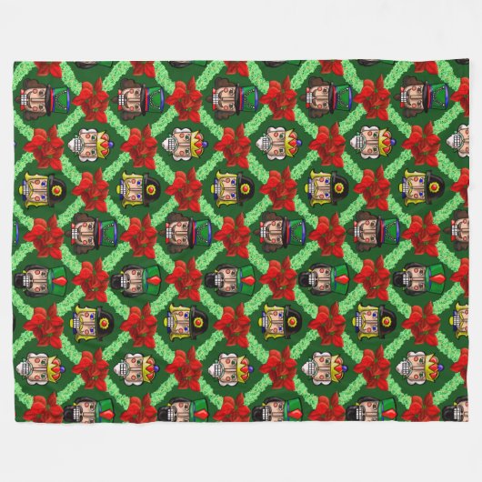 Nutcracker Fleece Blanket (Vorderseite (Horizontal))