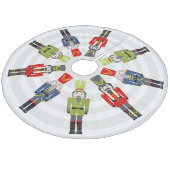 Nutcracker Fleece Weihnachtsbaumdecke (Schrägansicht)