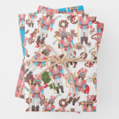 Nutcracker Foto Face Funny Christmas Geschenkpapier Set (Beispiel)