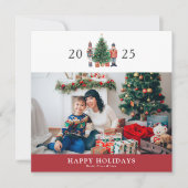 Nutcracker Foto Holiday Card Feiertagskarte (Vorderseite)