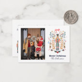 Nutcracker Foto Weihnachtskarte Mitteilungskarte (Vorderseite/Rückseite Beispiel)