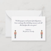 Nutcracker Foto Weihnachtskarte Mitteilungskarte (Rückseite)