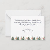 Nutcracker Foto Weihnachtskarte Mitteilungskarte (Rückseite)