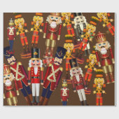 Nutcracker Frenzy Weihnachtswrapping Paper Geschenkpapier (Flach)