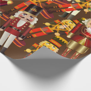 Nutcracker Frenzy Weihnachtswrapping Paper Geschenkpapier