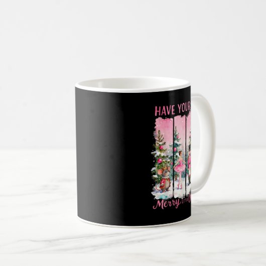 Nutcracker Friends Snow Globe Nk Coquette Bow Chri Kaffeetasse (VorderseiteRechts)