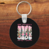 Nutcracker Friends Snow Globe Nk Coquette Bow Chri Schlüsselanhänger (Vorderseite)