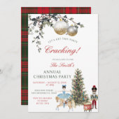 Nutcracker Friendsmas Holiday Christmas Party Einladung (Vorne/Hinten)