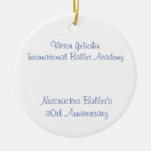 Nutcracker Fritz, Blume, Marzipan Keramik Ornament (Vorne)