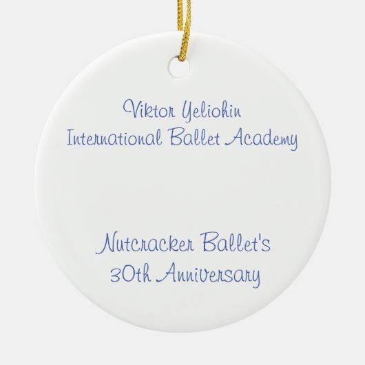 Nutcracker Fritz, Blume, Marzipan Keramik Ornament (Vorne)