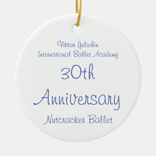 Nutcracker Fritz, Blume, Marzipan Keramik Ornament (Vorne)