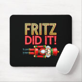 Nutcracker Fritz Did It Clara Funny Christmas Ball Mousepad (Mit Mouse)