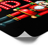 Nutcracker Fritz Did It Clara Funny Christmas Ball Poster (Ecke)