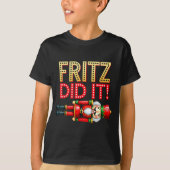 Nutcracker Fritz Did It Clara Funny Christmas Ball T-Shirt (Vorderseite)