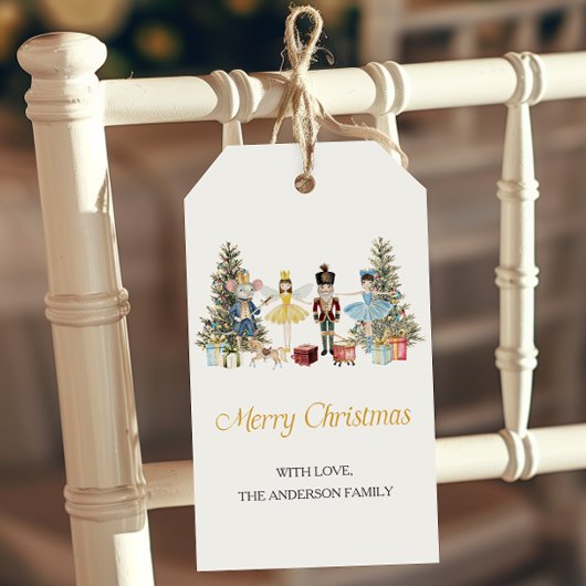 Nutcracker Frohe Weihnachten Geschenkanhänger