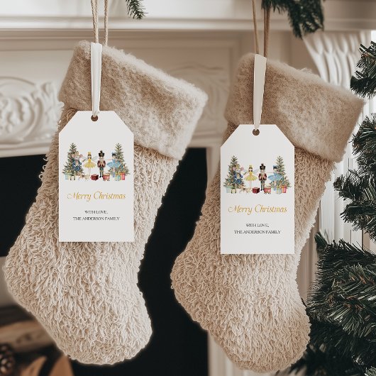 Nutcracker Frohe Weihnachten Geschenkanhänger