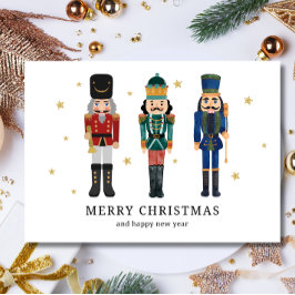 Nutcracker Frohe Weihnachten Minimalistischen Weih