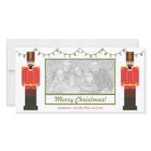 Nutcracker, Frohe Weihnachten, Vorlage für Fotokar