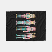 Nutcracker Frohe Weihnachten Weihnachten Familie P Fleecedecke (Vorderseite (Horizontal))