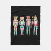 Nutcracker Frohe Weihnachten Weihnachten Familie P Fleecedecke (Vorderseite)