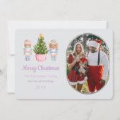 Nutcracker Frohe Weihnachts-Foto-Grußkarte Einladung (Vorderseite)