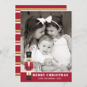 Nutcracker Frohe Weihnachtsfotokarte Feiertagskarte (Vorne/Hinten)