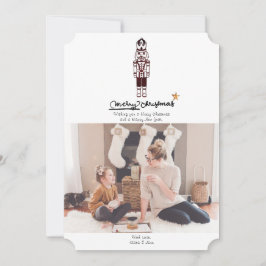 Nutcracker Frohe Weihnachtsfotokarte Feiertagskarte