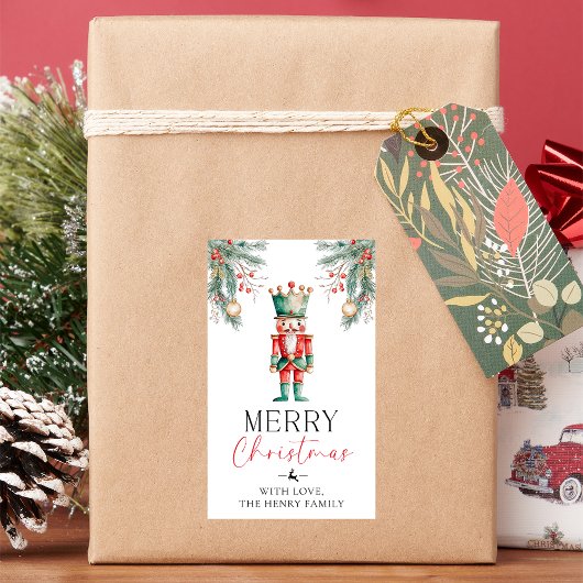 Nutcracker Frohe Weihnachtsgeschenke Aufkleber