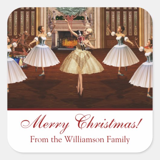 Nutcracker Frohe Weihnachtsgeschenke Stickers (Vorderseite)