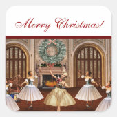 Nutcracker Frohe Weihnachtsgeschenke Stickers (Vorderseite)