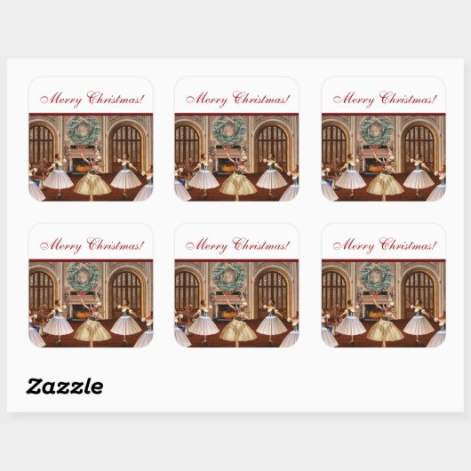 Nutcracker Frohe Weihnachtsgeschenke Stickers (Blatt)