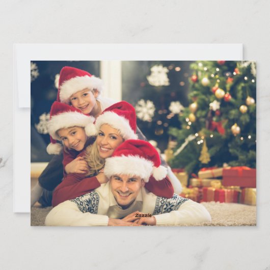 Nutcracker Frohe Weihnachtskarte Feiertagskarte (Rückseite)