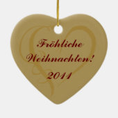 Nutcracker - Fröhliche Weihnachten Keramik Ornament (Hinten)
