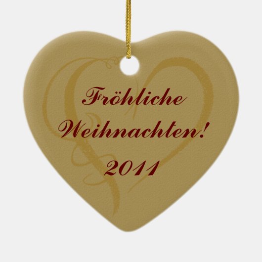 Nutcracker - Fröhliche Weihnachten Keramik Ornament (Hinten)