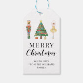 Nutcracker fröhliche Weihnachtsgeschenk Tags Geschenkanhänger (Vorderseite)