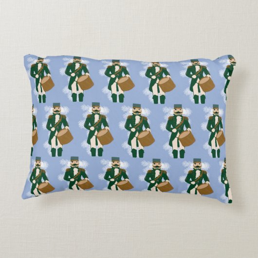 Nutcracker Frosted Blue Rectangular Cushion Dekokissen (Rückseite)