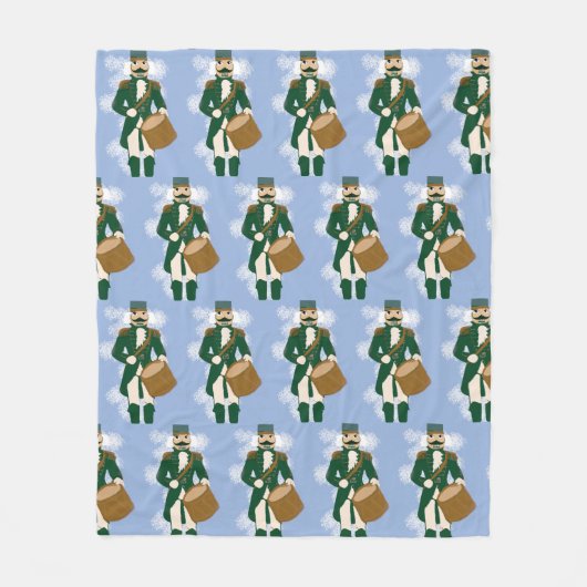 Nutcracker Frosted BlueFleece Blanket Fleecedecke (Vorderseite)