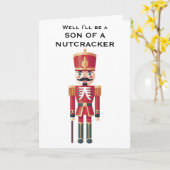 Nutcracker Fun Christmas Holiday Greeting Card Karte (Gelbe Blume)