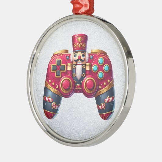 Nutcracker Game Controller Ornament Aus Metall (Links)