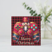 Nutcracker Game Controller Weihnachtskarte (Stehend Vorderseite)
