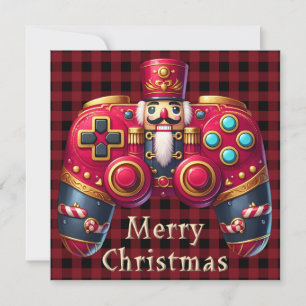 Nutcracker Game Controller Weihnachtskarte