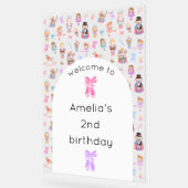 Nutcracker Geburtstag Willkommen Acrylschild (Winkel)