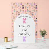 Nutcracker Geburtstag Willkommen Acrylschild (Hochzeit)