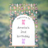 Nutcracker Geburtstag Willkommen Acrylschild (Neutral)