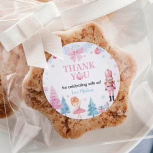 Nutcracker Geburtstagsparty Danke Ihnen für Tags Runder Aufkleber