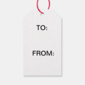 Nutcracker-Geschenkmarke Geschenkanhänger (Rückseite)